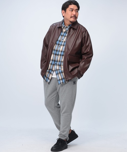 【セール】合成皮革 スイング ジャケット 4741423L（ブルゾン）｜B&T CLUB（ビーティークラブ）