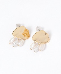 雲パール調コンビピアス