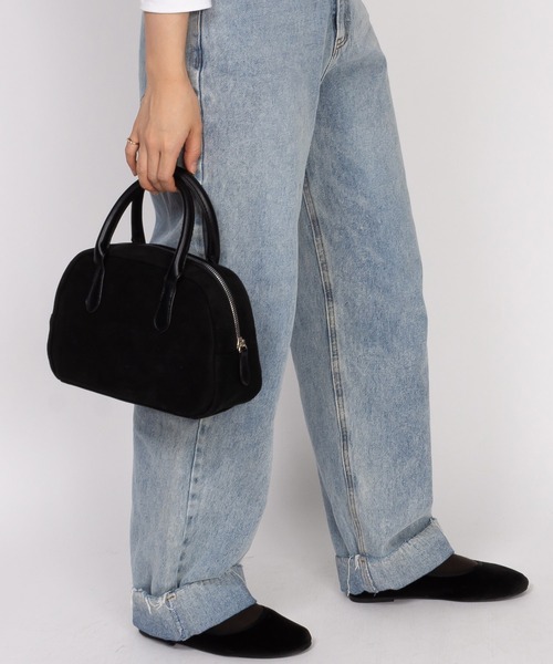 SVEC(シュベック)の「スエード ハンドバッグ(ハンドバッグ・レディース・ブラック系その他/ホワイト系その他/ブラウン系その他・FREE)」の3枚目の写真