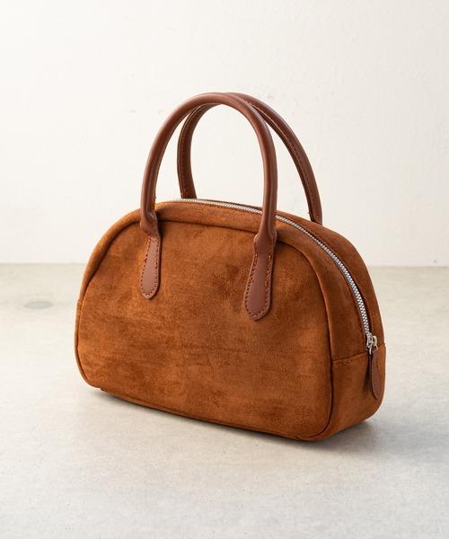 SVEC(シュベック)の「スエード ハンドバッグ(ハンドバッグ・レディース・ブラック系その他/ホワイト系その他/ブラウン系その他・FREE)」の1枚目の写真