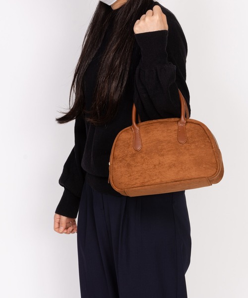 SVEC(シュベック)の「スエード ハンドバッグ(ハンドバッグ・レディース・ブラック系その他/ホワイト系その他/ブラウン系その他・FREE)」の8枚目の写真