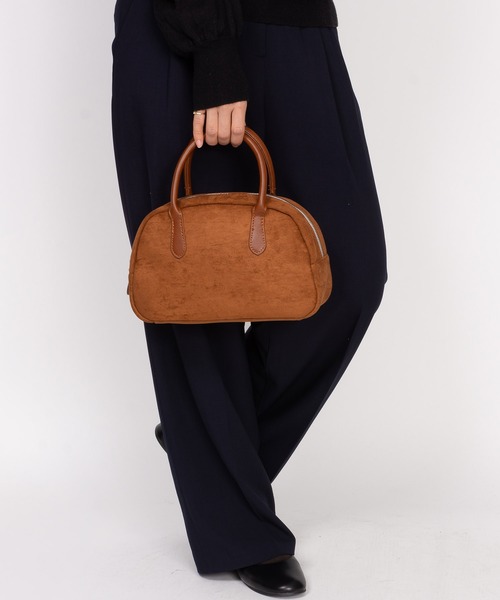 SVEC(シュベック)の「スエード ハンドバッグ(ハンドバッグ・レディース・ブラック系その他/ホワイト系その他/ブラウン系その他・FREE)」の9枚目の写真