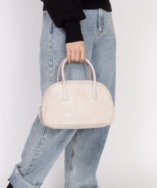 SVEC(シュベック)の「スエード ハンドバッグ(ハンドバッグ・レディース・ブラック系その他/ホワイト系その他/ブラウン系その他・FREE)」の5枚目の写真