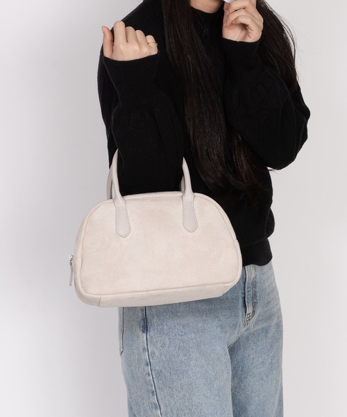 SVEC(シュベック)の「スエード ハンドバッグ(ハンドバッグ・レディース・ブラック系その他/ホワイト系その他/ブラウン系その他・FREE)」の4枚目の写真