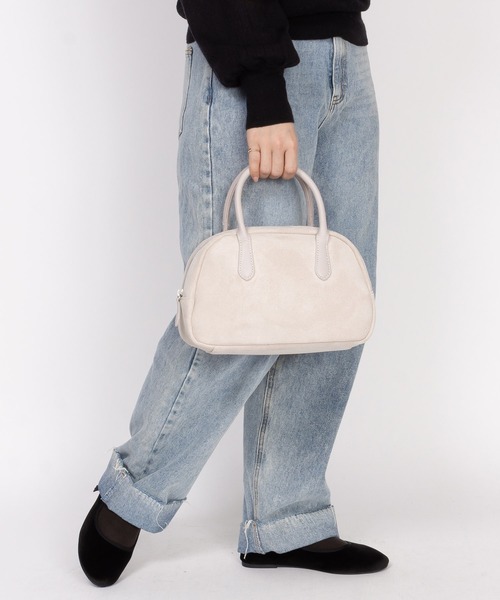 SVEC(シュベック)の「スエード ハンドバッグ(ハンドバッグ・レディース・ブラック系その他/ホワイト系その他/ブラウン系その他・FREE)」の6枚目の写真