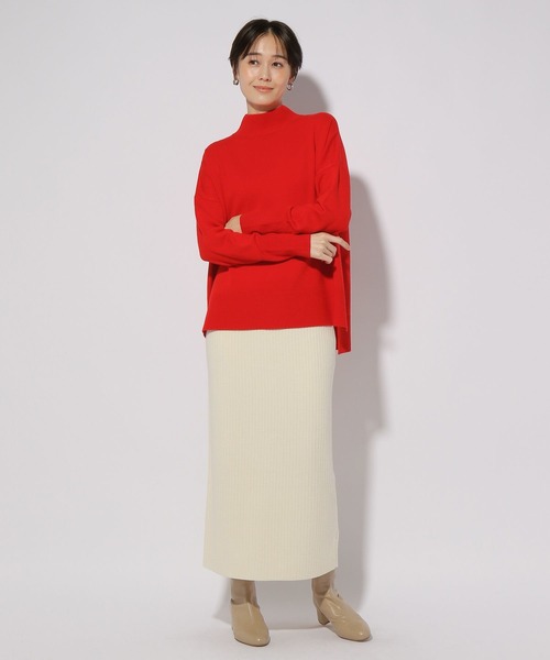 Elura（エルーラ）の「毛玉しらずタートルニット/133700（ニット/セーター・レディース・ネイビー/レッド/ダークネイビー・LARGE/MEDIUM）」の13枚目の写真