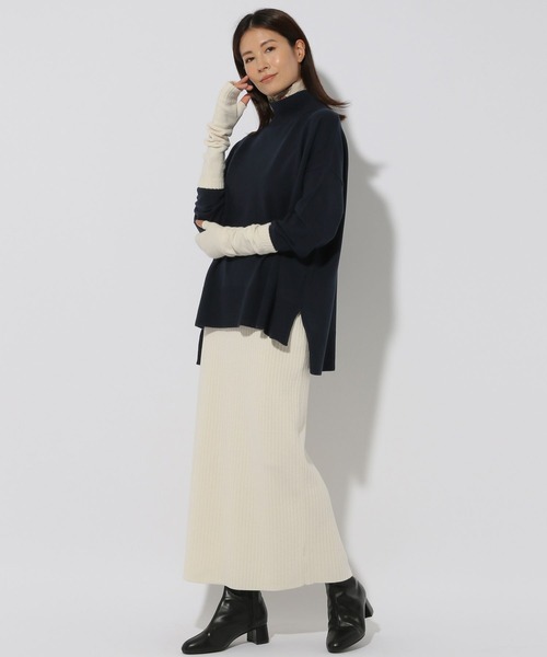 Elura（エルーラ）の「毛玉しらずタートルニット/133700（ニット/セーター・レディース・ネイビー/レッド/ダークネイビー・LARGE/MEDIUM）」の15枚目の写真