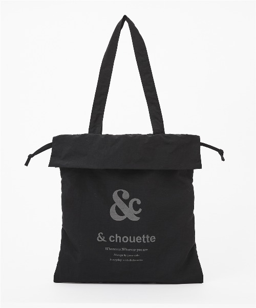 & chouette(アンドシュエット)の「巾着トートバッグ(トートバッグ・レディース・ミント/イエロー/ラベンダー/ピンク/ライトブルー/ブラック/グレー/オフホワイト・FREE)」の13枚目の写真