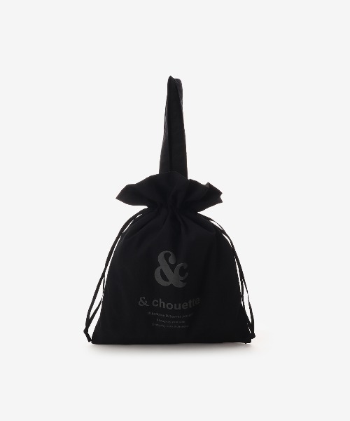 & chouette(アンドシュエット)の「巾着トートバッグ(トートバッグ・レディース・ミント/イエロー/ラベンダー/ピンク/ライトブルー/ブラック/グレー/オフホワイト・FREE)」の12枚目の写真