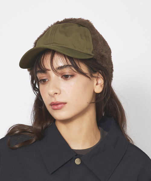 Rouge vif la cle(ルージュヴィフラクレ)の「【RUBEN】ナイロンイヤーカバーキャップ / 2WAY / RUS-6417(キャップ・レディース・ベージュ/ブラック/カーキ・フリー)」の7枚目の写真