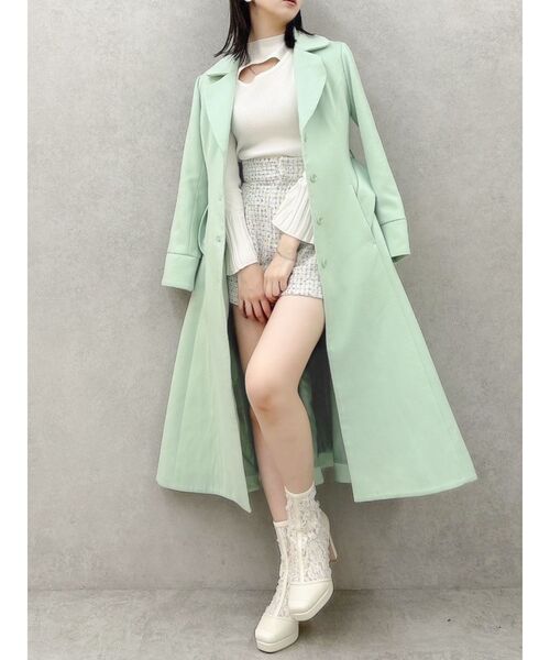 dazzlin（ダズリン）の「デコルテオープンリブニットトップス（ニット/セーター・レディース・オフホワイト/グレー/ブラック・FREE）」の15枚目の写真