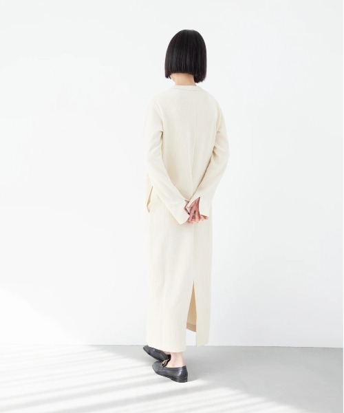 oblekt（オブレクト）の「OBLEKT×aluna/NagisaNagaya ワッフルジャージーロングスリーブドレス（ワンピース・レディース・ホワイト/ブラック・FREE）」の17枚目の写真