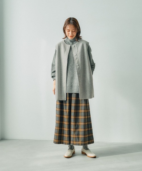 studio CLIP（スタディオクリップ）の「【マシンウォッシャブル/イージーケア】あったかTRスカーチョ[プチ・プラスサイズあり]（その他パンツ・レディース・スモーク/その他1/オリーブ/イエロー・MEDIUM/LARGE/X-LARGE/XX-LARGE/XXX-LARGE/PF）」の15枚目の写真