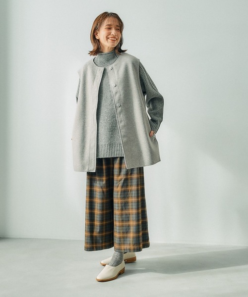 studio CLIP（スタディオクリップ）の「【マシンウォッシャブル/イージーケア】あったかTRスカーチョ[プチ・プラスサイズあり]（その他パンツ・レディース・スモーク/その他1/オリーブ/イエロー・MEDIUM/LARGE/X-LARGE/XX-LARGE/XXX-LARGE/PF）」の18枚目の写真