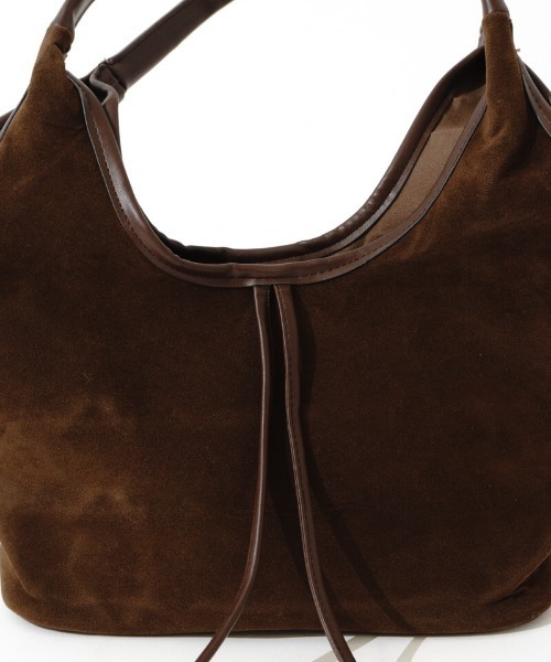 flower（フラワー）の「リボンスエードトート（トートバッグ・レディース・ブラウン・FREE）」の6枚目の写真