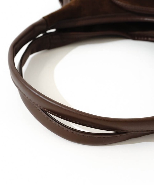 flower（フラワー）の「リボンスエードトート（トートバッグ・レディース・ブラウン・FREE）」の8枚目の写真