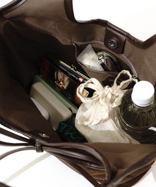 flower（フラワー）の「リボンスエードトート（トートバッグ・レディース・ブラウン・FREE）」の13枚目の写真