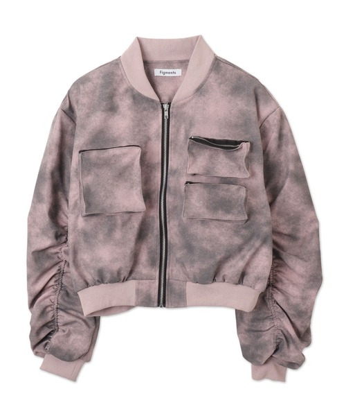 Figments（フィグメンツ）の「ダーティーマルチポケットブルゾン（ブルゾン・レディース・ピンク/オフホワイト・FREE）」の12枚目の写真