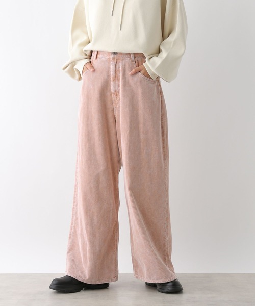 LEPSIM（レプシィム）の「カラーワイドコーデュロイパンツ　241948（その他パンツ・レディース・オフホワイト/ピンク・FREE）」の9枚目の写真