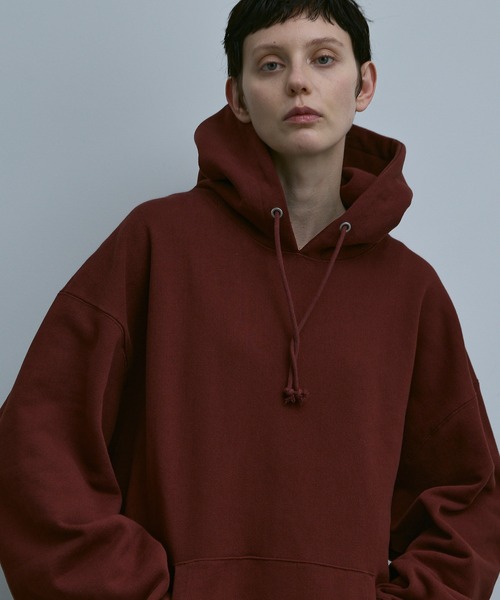 remer（リメール）の「loose basic oversize hoodie / ルーズベーシックオーバーサイズパーカー（パーカー・メンズ・グレー/ブラック/テラコッタ/ブルー/チャコールグレー/ダークグリーン/オレンジ・SMALL/X-SMALL/LARGE/MEDIUM）」の19枚目の写真