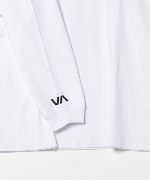 RVCA（ルーカ）の「RVCA/ルーカ ロンTee/長袖Tシャツ バックプリント オーバーサイズ ユニセックス BF041-151（Tシャツ/カットソー・メンズ・ホワイト/ブラック・L/M/S）」の3枚目の写真