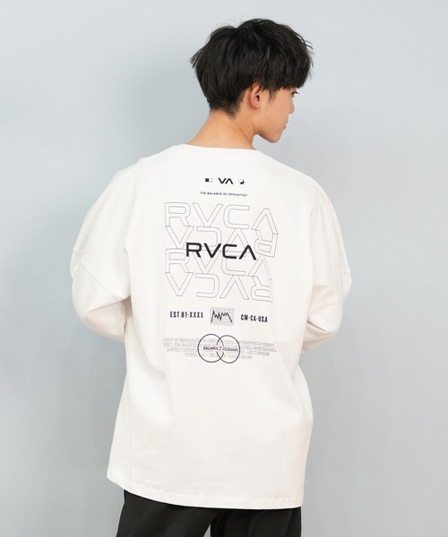 RVCA（ルーカ）の「RVCA/ルーカ ロンTee/長袖Tシャツ バックプリント オーバーサイズ ユニセックス BF041-151（Tシャツ/カットソー・メンズ・ホワイト/ブラック・L/M/S）」の6枚目の写真