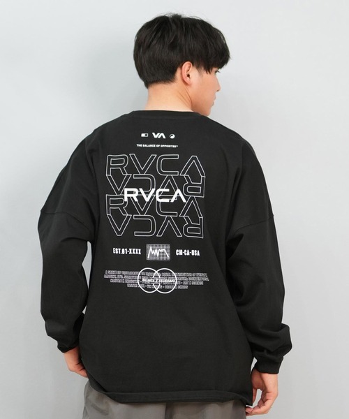 RVCA（ルーカ）の「RVCA/ルーカ ロンTee/長袖Tシャツ バックプリント オーバーサイズ ユニセックス BF041-151（Tシャツ/カットソー・メンズ・ホワイト/ブラック・L/M/S）」の12枚目の写真