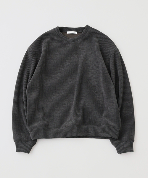 JOURNAL STANDARD(ジャーナルスタンダード)の「モールニット クルーネック(Tシャツ/カットソー・メンズ・レンガ/ベージュ系その他/ライトブルー/チャコールグレー・MEDIUM/LARGE)」の2枚目の写真