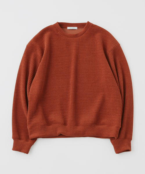 JOURNAL STANDARD(ジャーナルスタンダード)の「モールニット クルーネック(Tシャツ/カットソー・メンズ・レンガ/ベージュ系その他/ライトブルー/チャコールグレー・MEDIUM/LARGE)」の4枚目の写真