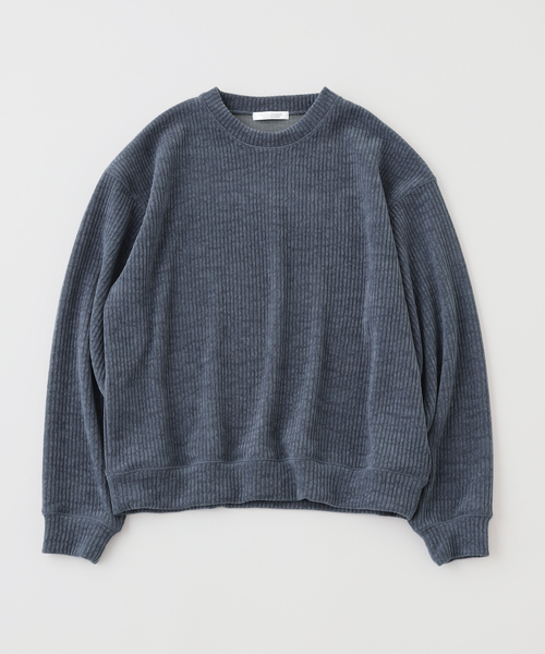 JOURNAL STANDARD(ジャーナルスタンダード)の「モールニット クルーネック(Tシャツ/カットソー・メンズ・レンガ/ベージュ系その他/ライトブルー/チャコールグレー・MEDIUM/LARGE)」の1枚目の写真