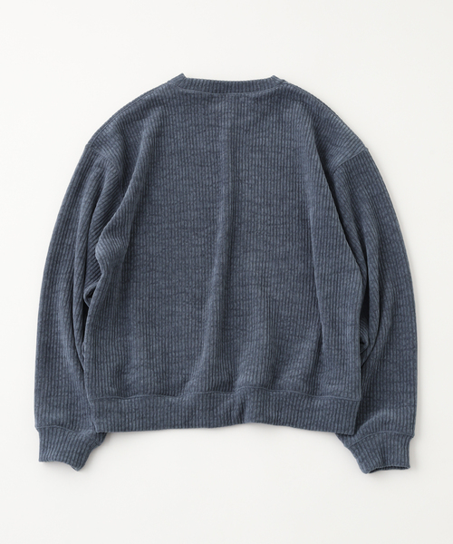 JOURNAL STANDARD(ジャーナルスタンダード)の「モールニット クルーネック(Tシャツ/カットソー・メンズ・レンガ/ベージュ系その他/ライトブルー/チャコールグレー・MEDIUM/LARGE)」の16枚目の写真