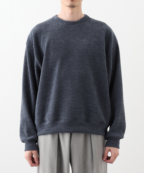 JOURNAL STANDARD(ジャーナルスタンダード)の「モールニット クルーネック(Tシャツ/カットソー・メンズ・レンガ/ベージュ系その他/ライトブルー/チャコールグレー・MEDIUM/LARGE)」の10枚目の写真