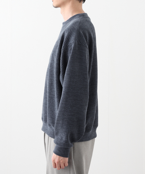 JOURNAL STANDARD(ジャーナルスタンダード)の「モールニット クルーネック(Tシャツ/カットソー・メンズ・レンガ/ベージュ系その他/ライトブルー/チャコールグレー・MEDIUM/LARGE)」の9枚目の写真