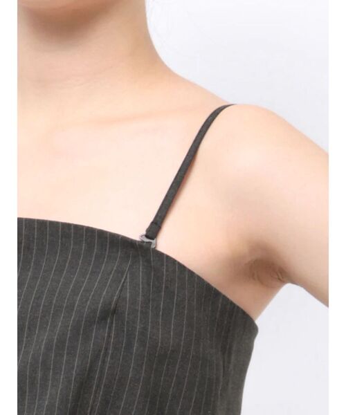 OUNNOUN(オウンノウン)の「【OUNNOUN】ロングビスチェトップス(シャツ/ブラウス・レディース・チャコールグレー/オフホワイト/ベージュ・FREE)」の13枚目の写真