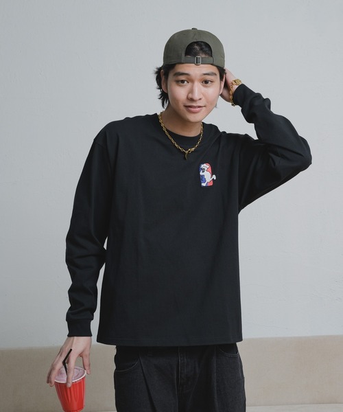 kaoyorinakami(カオヨリナカミ)の「basketboy long tee / バスケットボーイロンT(Tシャツ/カットソー・メンズ・ホワイト/ブラック・X-LARGE/LARGE/MEDIUM/SMALL)」の5枚目の写真
