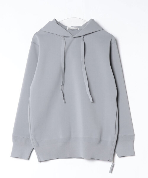 ESTNATION(エストネーション)の「ESTNATION / ECOポリミラノリブフーディー(パーカー・メンズ・ホワイト/グレイッシュブルー/ブラック/レッド/ライトグレー・MEDIUM/LARGE/X-LARGE/SMALL)」の3枚目の写真