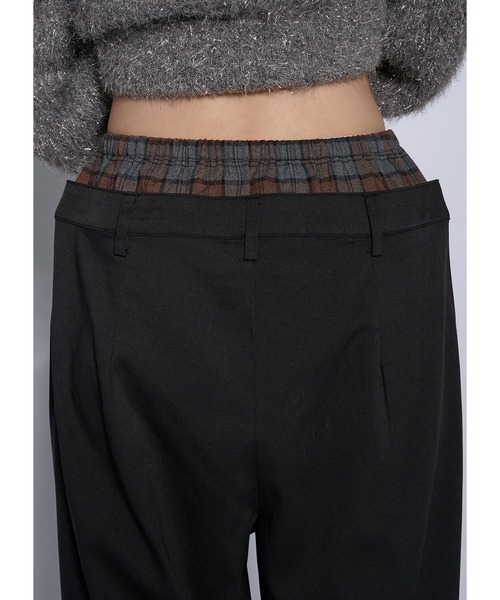 セール】ウエストタグレイヤードパンツ/スラックス（スラックス