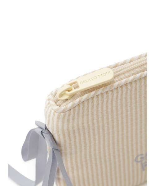 gelato pique(ジェラートピケ)の「ストライプリボンティッシュポーチ(ポーチ・レディース・ブルー/イエロー/グリーン・FREE)」の7枚目の写真