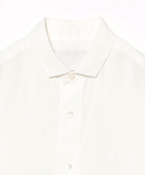 【美品】ティッカ リネンスクエアビックシャツ 白ホワイト ワイドシルエット TICCA(ティッカ)】リネンスクエアビッグシャツ（シャツ/ブラウス