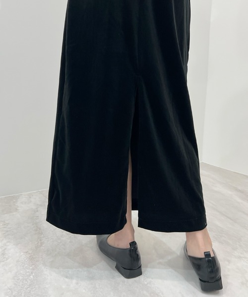 Futier land（フューティアランド）の「ベロアキャミワンピース（ワンピース・レディース・ブラック/ブラウン/グレー・LARGE/MEDIUM）」の10枚目の写真