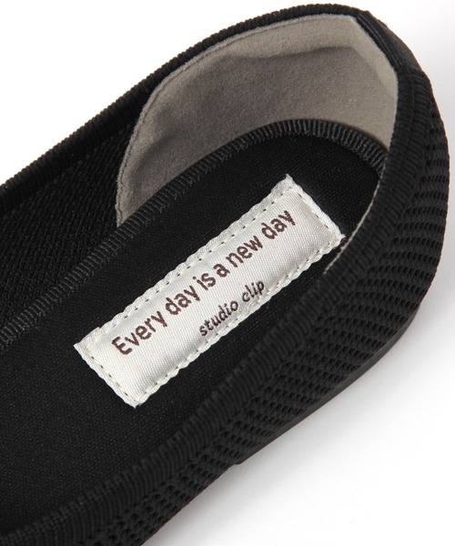 studio CLIP（スタディオクリップ）の「からだよろこぶニットパンプス（パンプス・レディース・ネイビー/グレー/オフホワイト/ブラック・MEDIUM/X-LARGE/LARGE）」の12枚目の写真