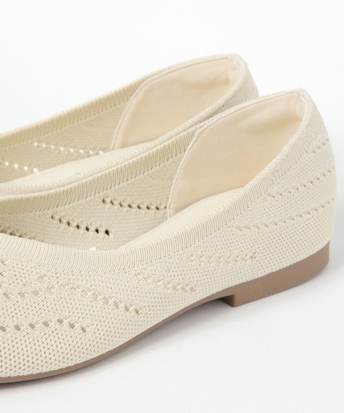 studio CLIP（スタディオクリップ）の「からだよろこぶニットパンプス（パンプス・レディース・ネイビー/グレー/オフホワイト/ブラック・MEDIUM/X-LARGE/LARGE）」の14枚目の写真