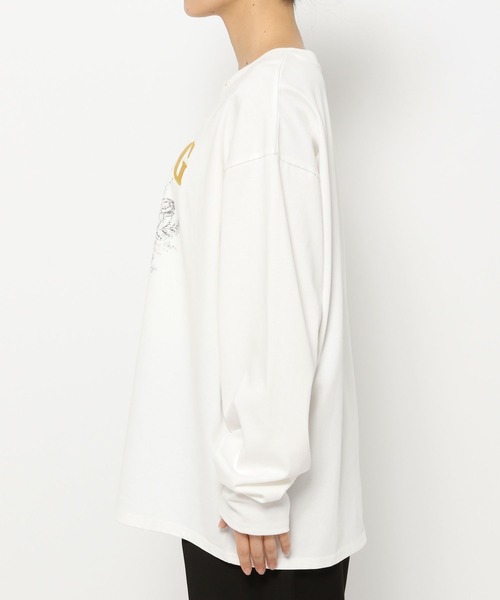 Anui（アニュイ）の「【UNISEX】フラワーロックロンＴ（Tシャツ/カットソー・レディース・オフホワイト/ライトイエロー・MEDIUM）」の14枚目の写真