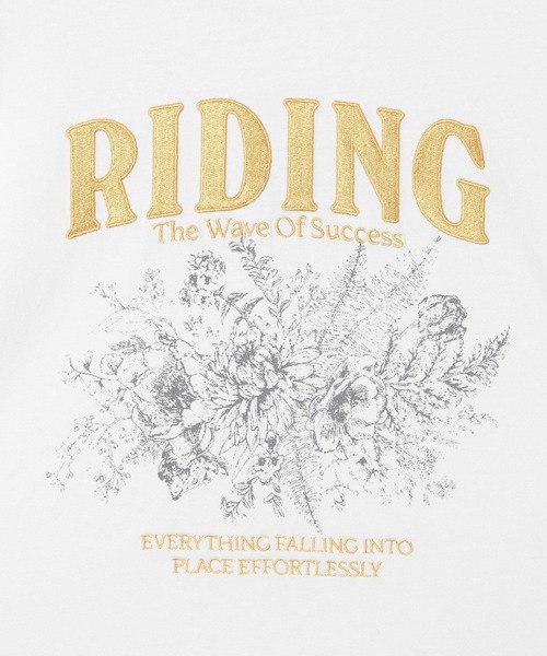 Anui（アニュイ）の「【UNISEX】フラワーロックロンＴ（Tシャツ/カットソー・レディース・オフホワイト/ライトイエロー・MEDIUM）」の5枚目の写真