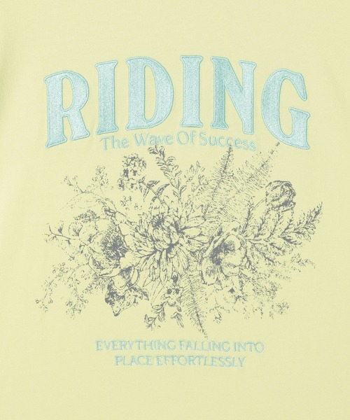 Anui（アニュイ）の「【UNISEX】フラワーロックロンＴ（Tシャツ/カットソー・レディース・オフホワイト/ライトイエロー・MEDIUM）」の3枚目の写真