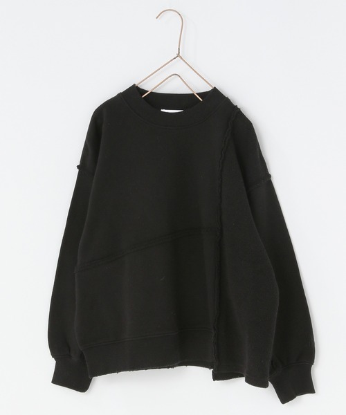 LOWRYS FARM（ローリーズファーム）の「リメイクウラケプルオーバー　305284（スウェット・キッズ・グレー/アイボリー/ブラック・110cm/120cm/130cm/140cm/150cm）」の3枚目の写真