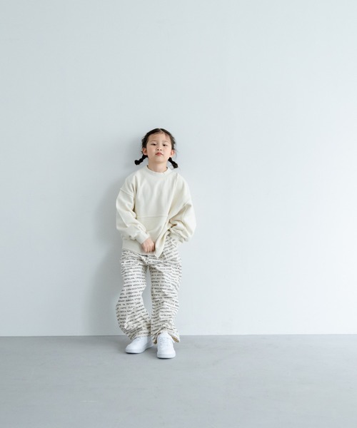 LOWRYS FARM（ローリーズファーム）の「リメイクウラケプルオーバー　305284（スウェット・キッズ・グレー/アイボリー/ブラック・110cm/120cm/130cm/140cm/150cm）」の4枚目の写真