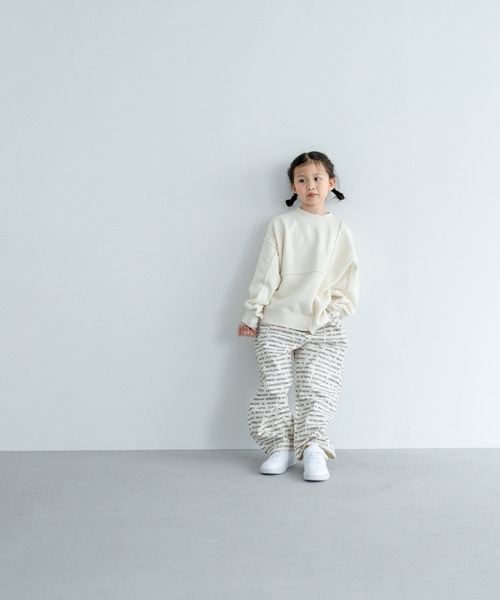 LOWRYS FARM（ローリーズファーム）の「リメイクウラケプルオーバー　305284（スウェット・キッズ・グレー/アイボリー/ブラック・110cm/120cm/130cm/140cm/150cm）」の5枚目の写真