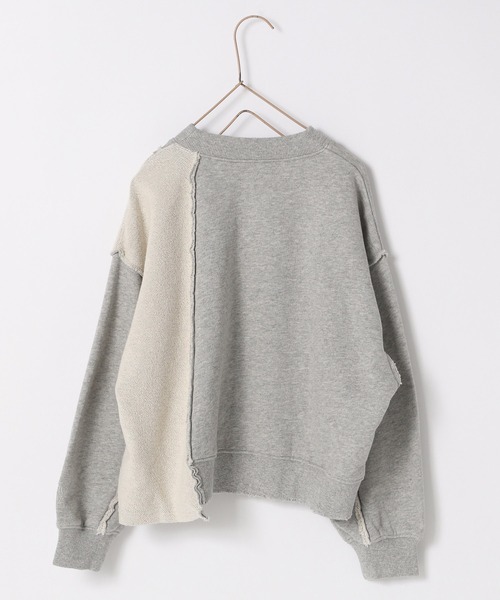 LOWRYS FARM（ローリーズファーム）の「リメイクウラケプルオーバー　305284（スウェット・キッズ・グレー/アイボリー/ブラック・110cm/120cm/130cm/140cm/150cm）」の19枚目の写真