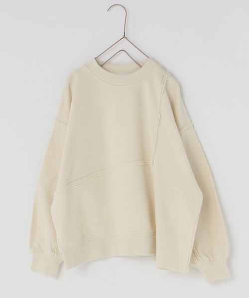 LOWRYS FARM（ローリーズファーム）の「リメイクウラケプルオーバー　305284（スウェット・キッズ・グレー/アイボリー/ブラック・110cm/120cm/130cm/140cm/150cm）」の21枚目の写真